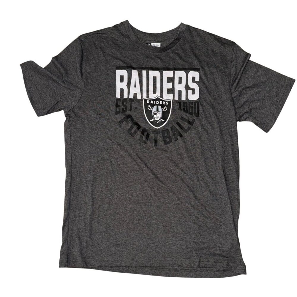 NFL Team Apparel Raiders Football T-Shirt L